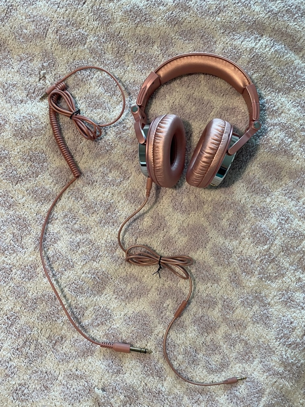 OneOdio Premium Rose Gold Over-Ear Headphones - Wired